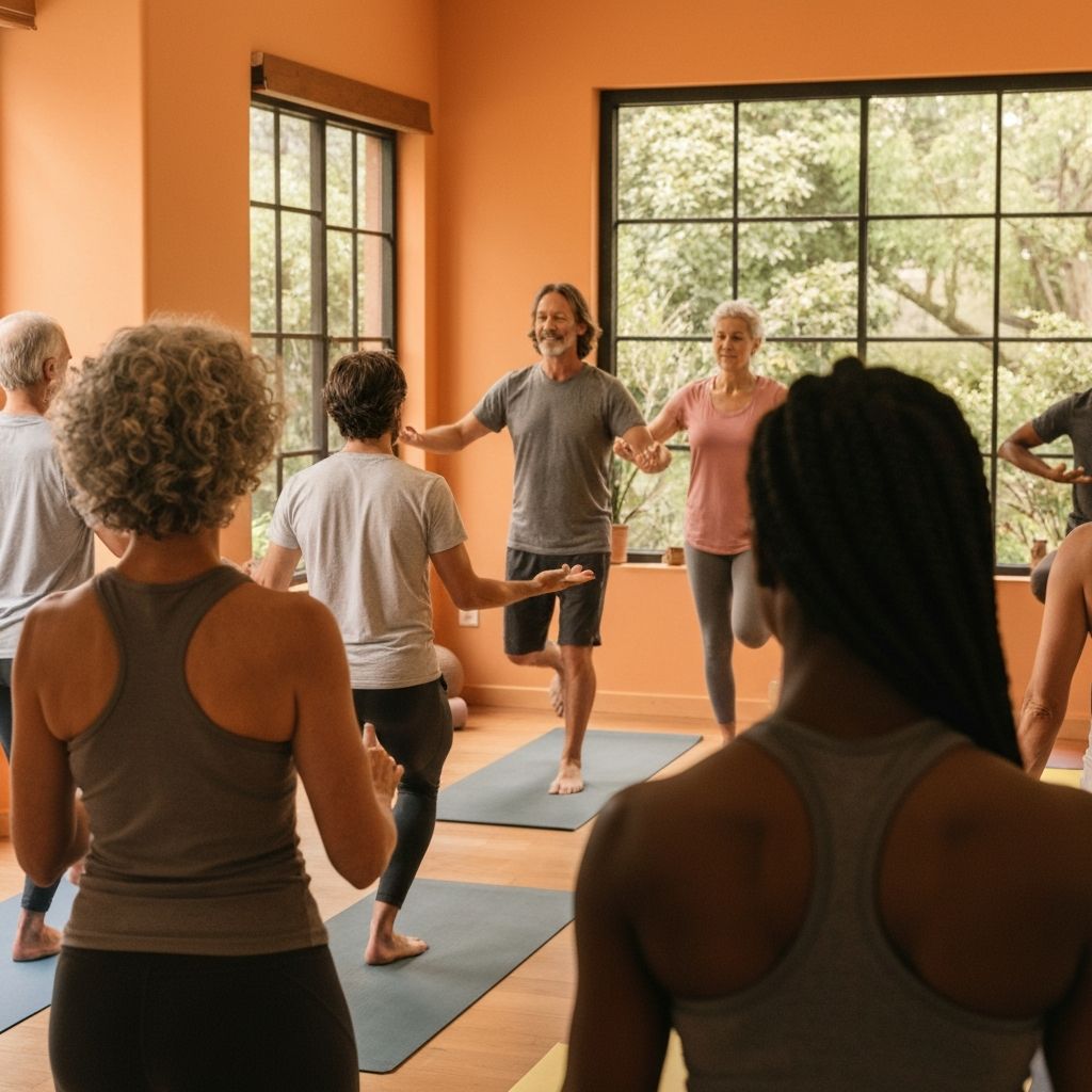Group yoga classes