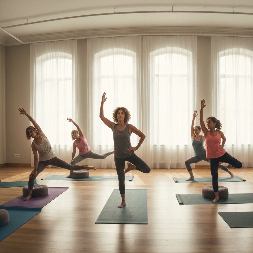 Yoga class environment